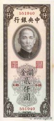 2000 Customs gold units CHINA  1947 P.0343