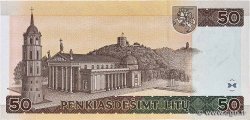 50 Litu LITHUANIA  2003 P.67 VF