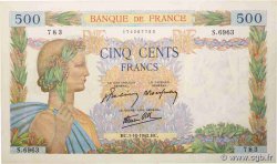 500 Francs LA PAIX FRANCE  1942 F.32.41