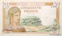 50 Francs CÉRÈS FRANCE  1935 F.17.17