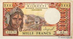 1000 Francs DJIBOUTI  1988 P.37b