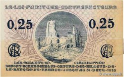 25 Centimes FRANCE régionalisme et divers Arras 1918 JP.013.03 SPL