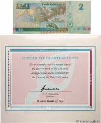 2 Dollars Commémoratif FIJI  2000 P.102a UNC