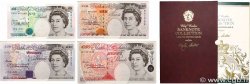 5, 10, 20 et 50 Pounds Set de présentation INGHILTERRA  1993 P.382Ab, P.386b, P.387b eT P.388b