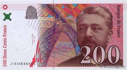 200 Francs EIFFEL Sans STRAP Fauté FRANCE  1996 F.75f4.02
