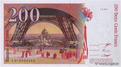 200 Francs EIFFEL Sans STRAP Fauté FRANCE  1996 F.75f4.02 NEUF
