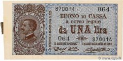 1 Lire ITALY  1914 P.036a
