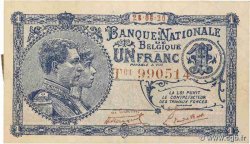 1 Franc BELGIQUE  1920 P.092