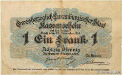 1 Franc / 80 Pfennig LUXEMBURGO  1914 P.21 MBC+