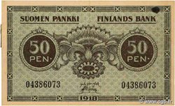 50 Pennia FINLANDE  1918 P.034