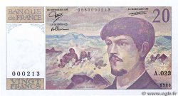 20 Francs DEBUSSY Petit numéro FRANCE  1988 F.66.09A23 NEUF