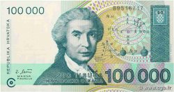 100000 Dinara CROATIE  1993 P.27a