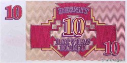 10 Rublu LATVIA  1992 P.38 UNC