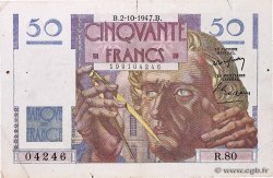 50 Francs LE VERRIER FRANCE  1947 F.20.09