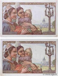 20 Francs PÊCHEUR Lot FRANKREICH  1949 F.13.14 fVZ