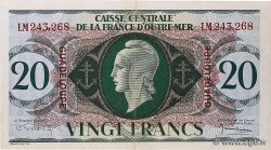 20 Francs GUADELOUPE 1944 P.28a