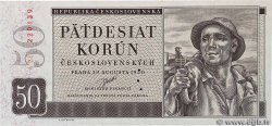 50 Korun Spécimen TCHÉCOSLOVAQUIE  1950 P.071as NEUF