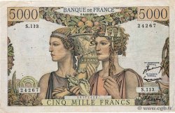 5000 Francs TERRE ET MER FRANKREICH  1952 F.48.07
