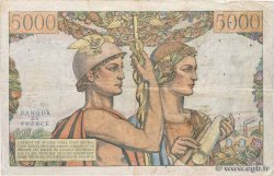 5000 Francs TERRE ET MER FRANKREICH  1952 F.48.07 fSS