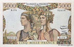 5000 Francs TERRE ET MER FRANKREICH  1957 F.48.16