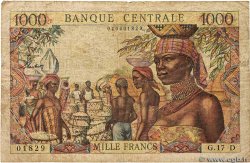 1000 Francs type 1962D GABUN  1966 A.237b