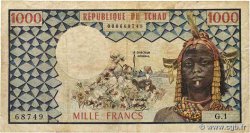 1000 Francs BEAC type 1973 TSCHAD  1973 A.279a