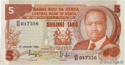 5 Shillings KENIA  1982 P.19b