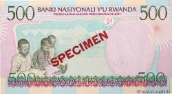 500 Francs Spécimen RUANDA  1998 P.26s ST