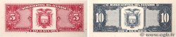 5 et 10 Sucres Lot ECUADOR  1998 P.113d et P.121 UNC