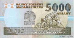 25000 Francs - 5000 Ariary MADAGASKAR  1993 P.074Aa ST