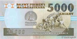 25000 Francs - 5000 Ariary MADAGASCAR  1993 P.074Aa AU