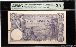 20 Piastres FRENCH INDOCHINA Saïgon 1917 P.038b VF