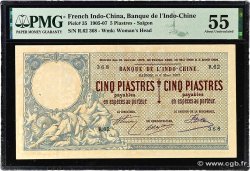 5 Piastres - 5 Piastres INDOCHINE FRANÇAISE Saïgon 1907 P.035 SPL