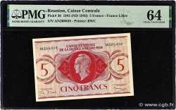 5 Francs REUNION  1944 P.36 UNC-
