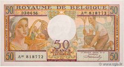 50 Francs BELGIUM  1956 P.133b XF