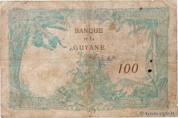 100 Francs GUYANE  1939 P.08 B+