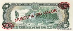 10 Pesos Oro Spécimen RÉPUBLIQUE DOMINICAINE  1987 P.119s2 FDC