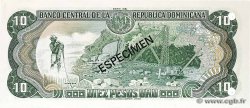 10 Pesos Oro Spécimen DOMINICAN REPUBLIC  1981 P.119s1 UNC