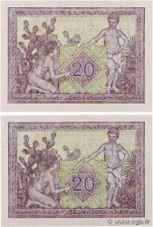 20 Francs Consécutifs ALGERIA  1945 P.092b FDC