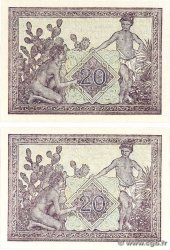 20 Francs Consécutifs ALGERIA  1945 P.092b UNC