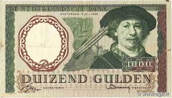 1000 Gulden NETHERLANDS  1956 P.089 F