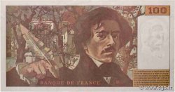 100 Francs DELACROIX 442-1 & 442-2 Fauté FRANCE  1994 F.69ter.01a SUP+