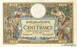 100 Francs LUC OLIVIER MERSON avec LOM FRANCE  1909 F.22.02 VF