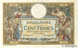 100 Francs LUC OLIVIER MERSON avec LOM FRANCE  1909 F.22.02 VF