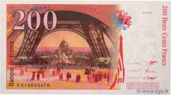 200 Francs EIFFEL Sans STRAP Fauté FRANCIA  1996 F.75f4.02 AU