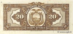 20 Sucres ECUADOR  1941 P.093c XF