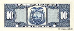 10 Sucres Spécimen EKUADOR  1950 P.101s VZ+