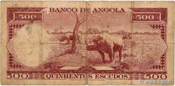 500 Escudos ANGOLA  1956 P.090 TB