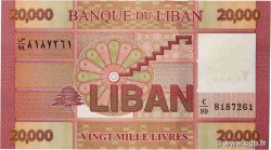 20000 Livres LEBANON  2019 P.093 UNC