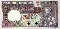 500 Escudos Spécimen ANGOLA  1973 P.107s